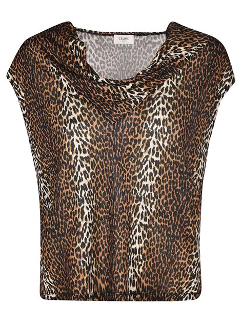 celine leopard top|Celine Leopard .